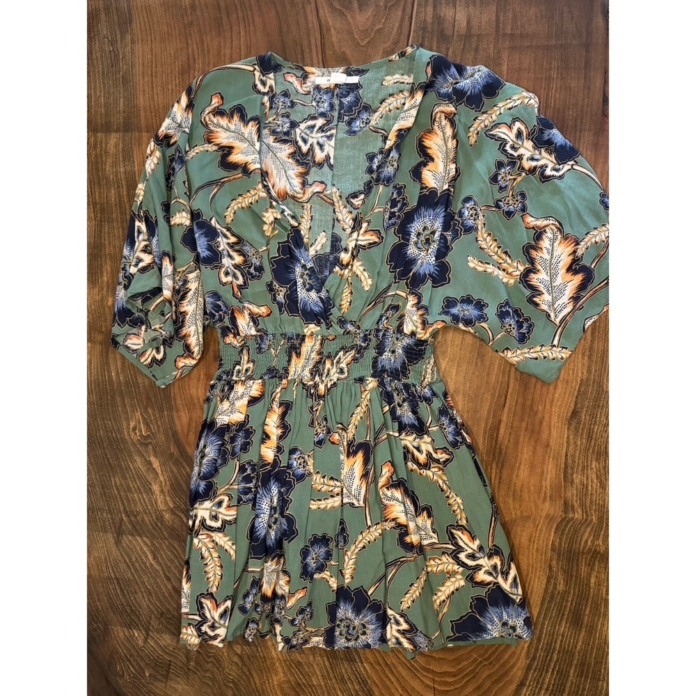 O'Neill Women's XS Short Romper Jumpsuit‎ Green Gray